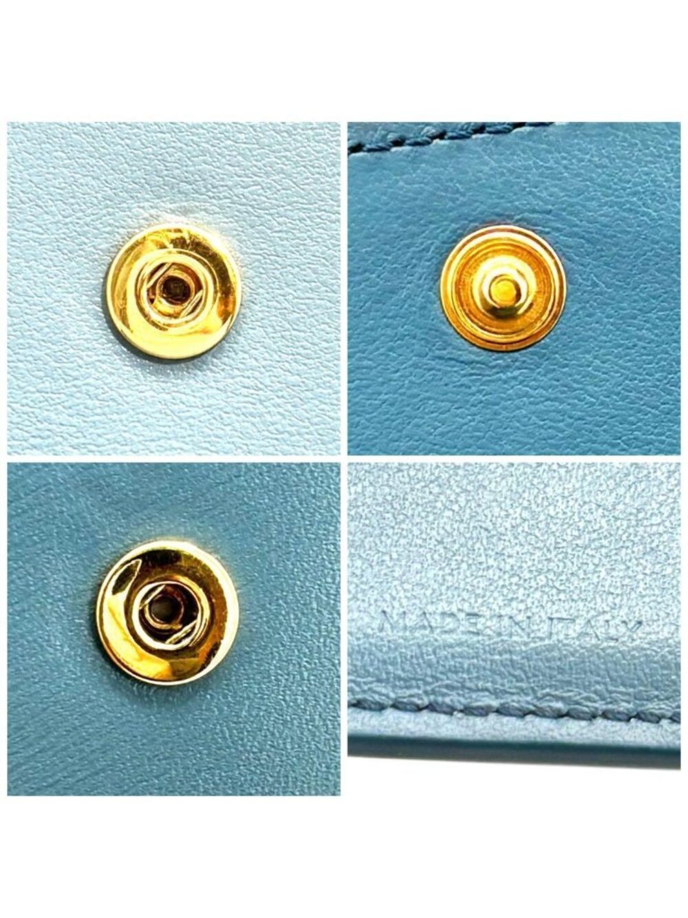 Celine Small Flap Wallet Triomphe Light Blue - Picture 8 of 11